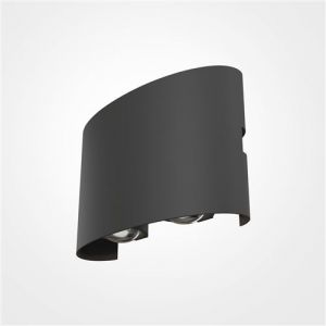 Maytoni Strato Applique d'extérieur encastrée grise, 12cm, 3000K IP54