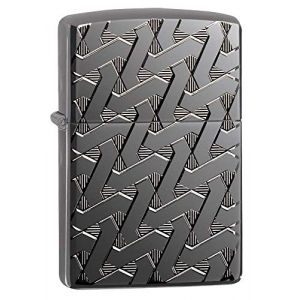 Zippo Armor 49173 Briquet &agrave; Glace Noir Poli Taille Unique Gris
