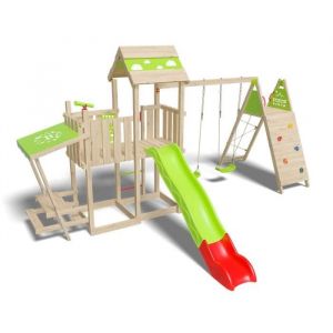 Trigano Aire de jeux bois 2,20 m zesty xpression xl - 14 enfants - Bois