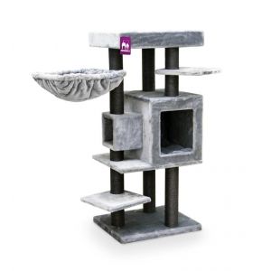 Petrebels Arbre à chat coloris gris Cleopatra 134 – 55 x 45 x 134 cm