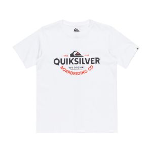 Quiksilver Ev Typed Out - T-shirt à manches courtes pour Garçon 8-16 Orange - Taille 8