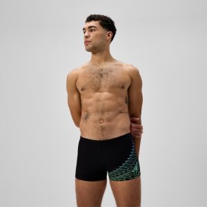Speedo Boxer de bain Homme Medley Logo noir/vert