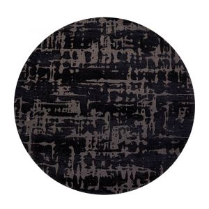 Tapis Louis De Poortere Baobab Design Eau Noire Rond 240 Cm