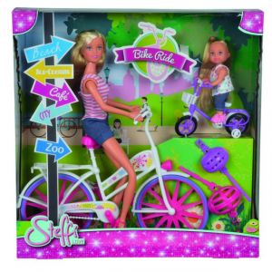 Simba Toys Steffi Love promenade &agrave; v&eacute;lo + Evi