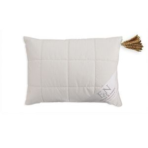Europe & Nature Oreiller en Millet, Blanc, 65x65x10 cm