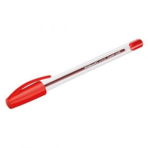 Pelikan 601474 Super Soft Stick Lot de 50 stylos à bille avec manche triangulaire ergonomique Rouge