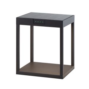 Lumisky Borne solaire RADIA GROUND Noir Aluminium H24,5cm