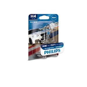 Philips 1 ampoule H4 12V 60/55W Racing Vision +150 (12342RVB1)