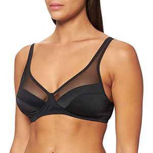 DIM Generous - Soutien-Gorge de Tous les Jours - sans Armature - Uni - Femme, Noir, 95C (Taille Fabricant: 80C)