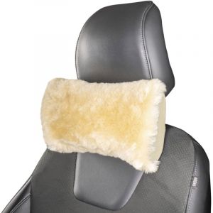 Walser Appui-tête Mila en peau d'agneau beige