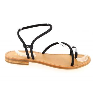 Les Tropéziennes par M. Belarbi Les Tropéziennes - Sandales Hodaxa Noir - Noir - 38 - Femme - Sandales - Boutique Seven's