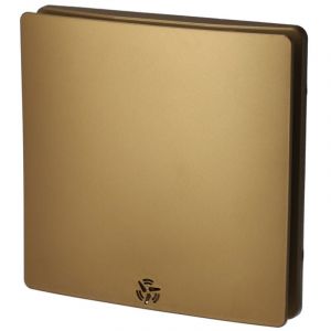 Horoz Electric Extracteur d'air simple flux carré pour salle de bain, wc, cuisine felix 100 mm or 500.150.100 horoz