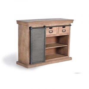 Buffet en bois de manguier e metal