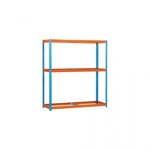 Simon Rack Etag&egrave;re 3 niveaux 1200 Kg L. 1800 x Ht. 2000 x P. 600 mm KIT ECOFORTE 1806-3 BLEU/ORANGE - 450100047201860 - Simontaller