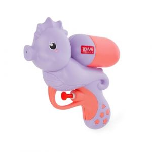 Legami Pistolet à Eau - Pistolet à Eau pour Enfants Adultes, Pistolet d'eau Puissant, Jet de 2,5 mètres, idéal pour Les fêtes rafraîchissantes, capacité 50 ML, thème Seahorse