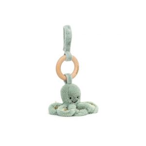 Jellycat Odyssey octopus wooden ring toy