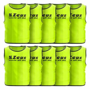 Zeus Lot de 10 Bavoir d'entraînement jaune fluo
