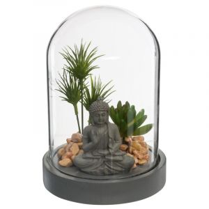 Image de Jardin Zen sous Cloc "Bouddha" 20cm Gris Prix