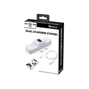 Subsonic Station de recharge blanche pour 2 manettes Dual Sense PS5 - Dual charging station Playstation 5