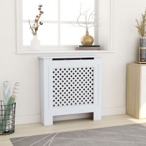 Image de VidaXL Cache-radiateur MDF Blanc 78 cm 3513-A