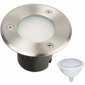 Lumihome Spot encastrable pour abords de piscine &agrave; ampoule interchangeable GU5.3 - 12V