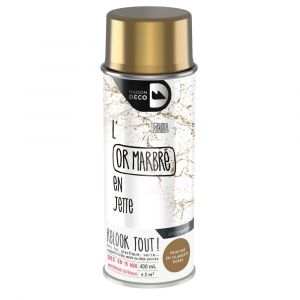 Peinture a&eacute;rosol Relook Tout - Or marbr&eacute; - 400ml