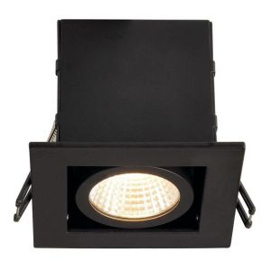 SLV Spot LED encastrable 115700 noir mat 8.3 W noir mat