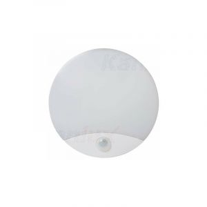 Kanlux Plafonnier LED 15W à détecteur étanche IP44 rond ?250mm Blanc - Blanc Naturel 4000K