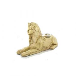 Lachineuse - Bougeoir Égyptien Sphinx - Statuette de Sphinx - Objet Décoration Intérieure Égypte Antique - Buste Egyptien Bronze Idée Cadeau Originale Déco - Porte-Bougie Sphinx de Gizeh
