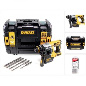 Dewalt DCH 273 NT 18 V Brushless Perforateur-burineur SDS-Plus + Coffret TSTAK + 5 forets - sans Batterie, sans Chargeur