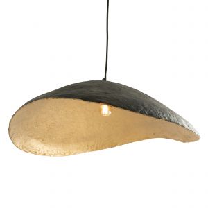 Suspension en papier et fil noir 71 cm - milano