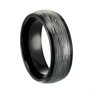 Charles Jourdan Bague homme JH120004R - LIORIN - Acier Noir