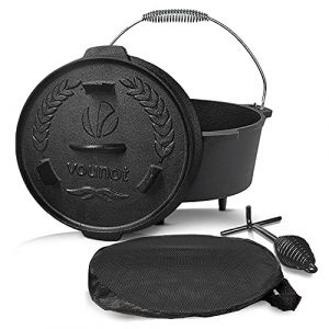 VOUNOT Cocotte en fonte Dutch oven 4.25L