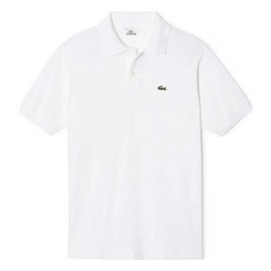 Image de Lacoste Polo droit emblématique manches courtes coton piqué Blanc