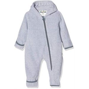 Image de Playshoes Fleece-Overall Meliert Combinaison Polaire chinée, Gris mélangé (37), 9 Mois Mixte Enfant