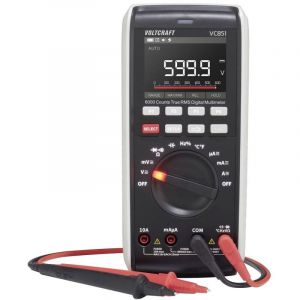 Voltcraft Multimètre VC851 numérique cat iii 1000 v, cat iv 600 v Affichage (nombre de points): 6000 S486832