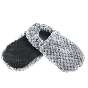 Pelucho Chaussons bouillottes gris paillette - Made in France