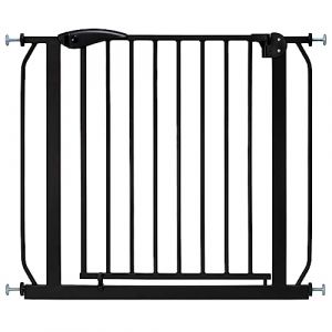IB-Style Ib style Barrière de Sécurité Berrin XXL 85-185 - Passage Extra-Large, Installation Facile sans Perçage, Portes et Escaliers, pour Enfants 6 a 24 Mois, 175-185 cm, Noir