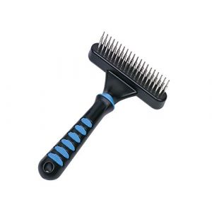 Nobby Étrilles démêlante dents rotatives double rangée pour chien Pet Comfort Line