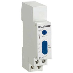 Minuterie d'escalier pour r&eacute;seau 3 ou 4 fils 230V. Marche ON/AUTO//OFF. - LETTEL - CTE1-2