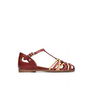 Pikolinos Sandales plates en cuir TALAVERA W3D - Couleur ROJO - Taille 41