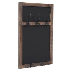 Mendler Portemanteau mural HWC-C51, tableau noir, 55x34cm ~ brun, shabby