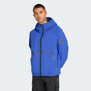 Adidas Veste de montagne myshelter rain homme bleu