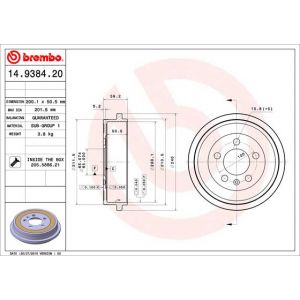 Image de Brembo Tambour de frein |