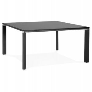 Alter Ego Table de réunion / bureau bench 'XLINE SQUARE' noir - 140x140 cm