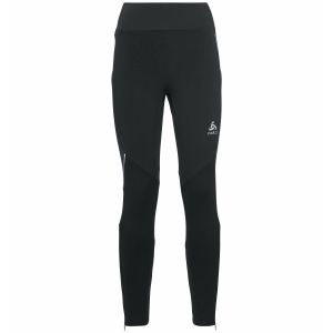 Odlo Women's Tights Ceramiwarm - Pantalon de ski de fond taille L, noir