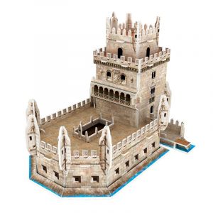 Dam Puzzle 3d en carton de la tour de belém à lisbonne. 26 pièces.