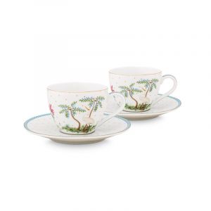 Pip studio Tassen und Untertassen Jolie Dots Gold 2er set Geschirr 1 ct (29.89 € / 1 ct)