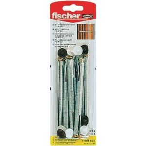 Fischer 88681 - Lot de 6 fixations métalliques pour cadres F10 M 112 B