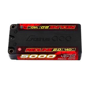 Gens Ace Batterie LIPO Redline 2.0 Series 2S1P 7,6V 140C 5000 mAh HardCase 130# HV